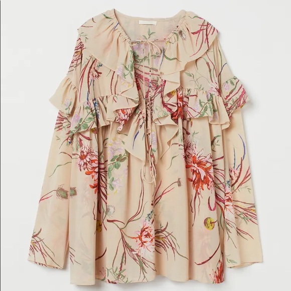 H&M Set Pants (M) Blouse (S) - Picture 3 of 6